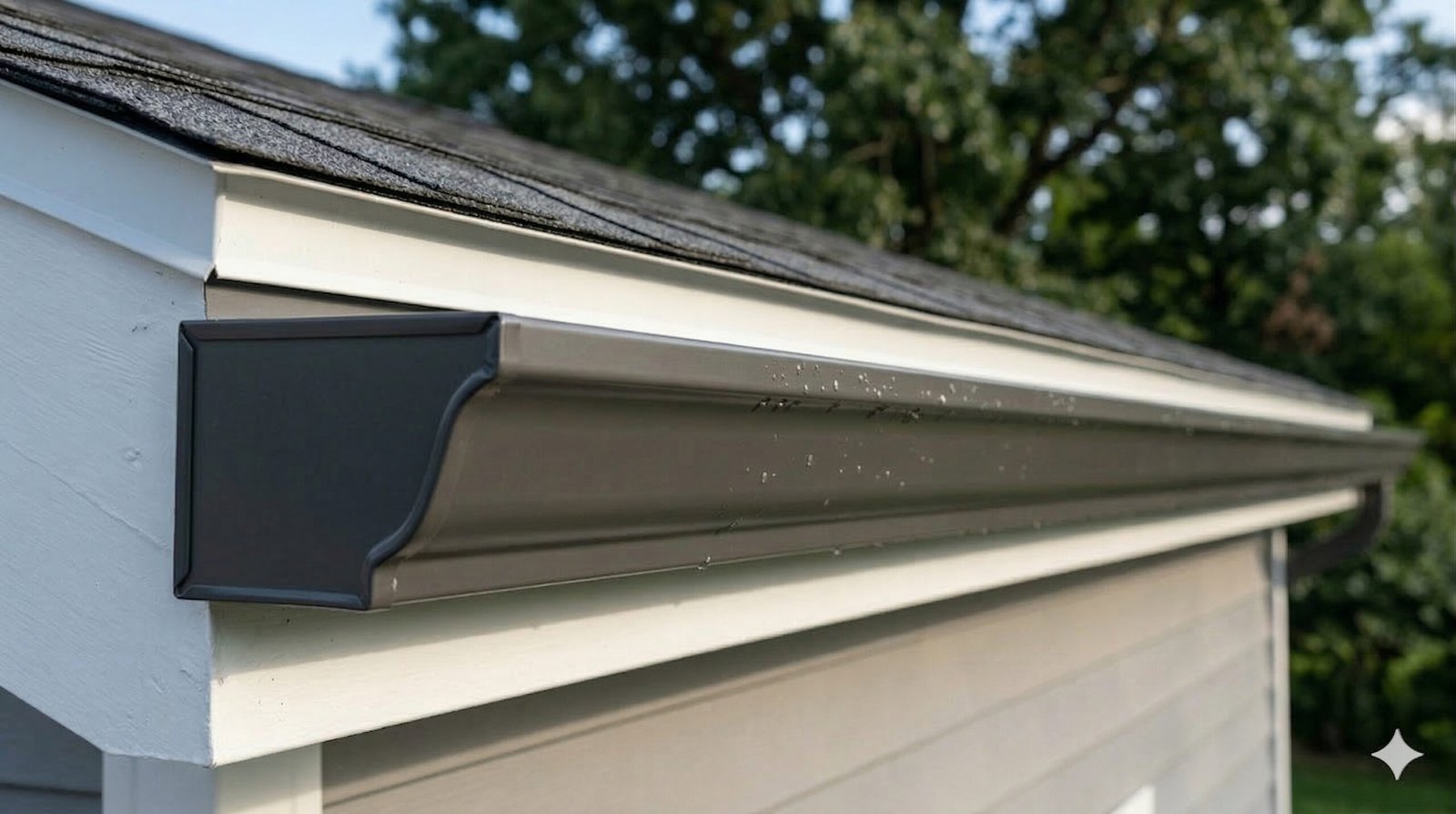Seamless gutter installation